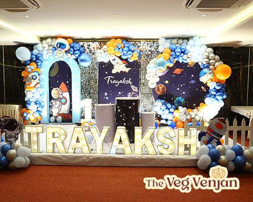 Family dining celebration at banquet