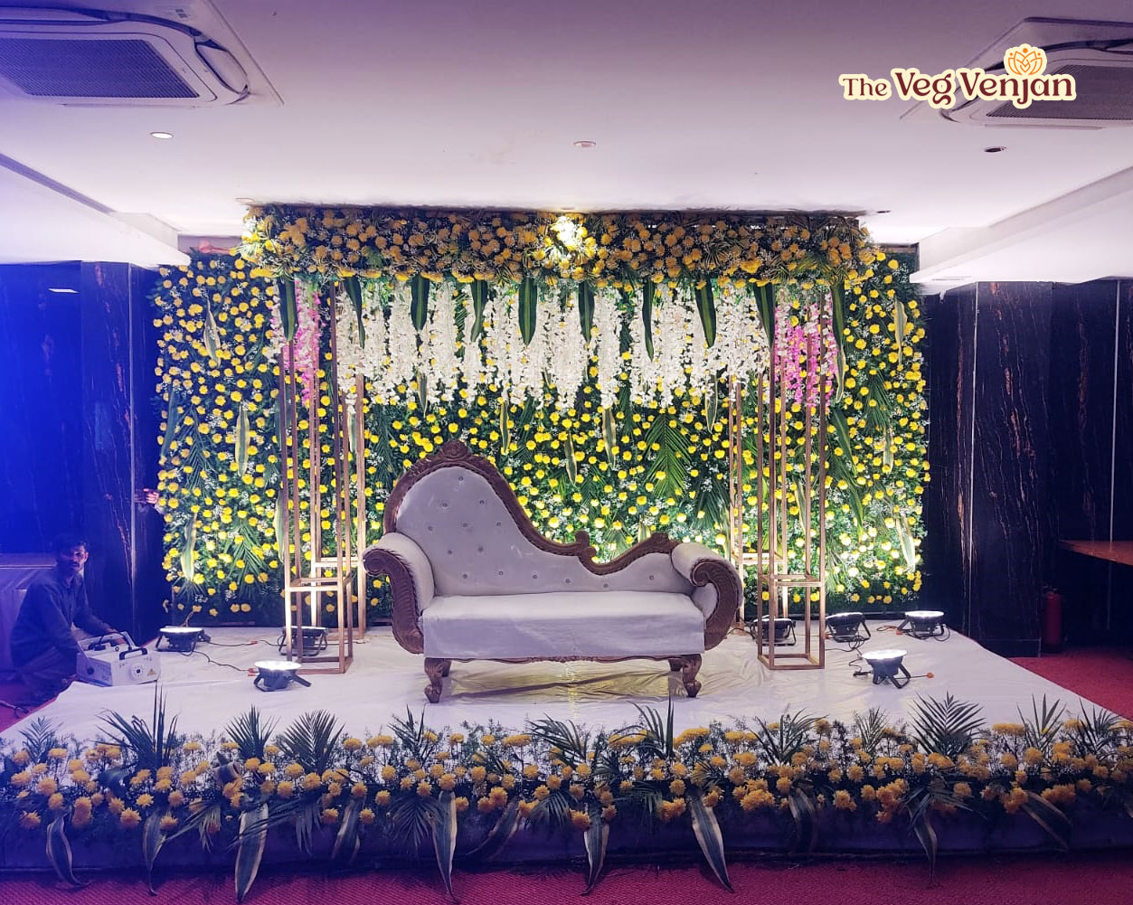 Candlelight themed banquet dinner